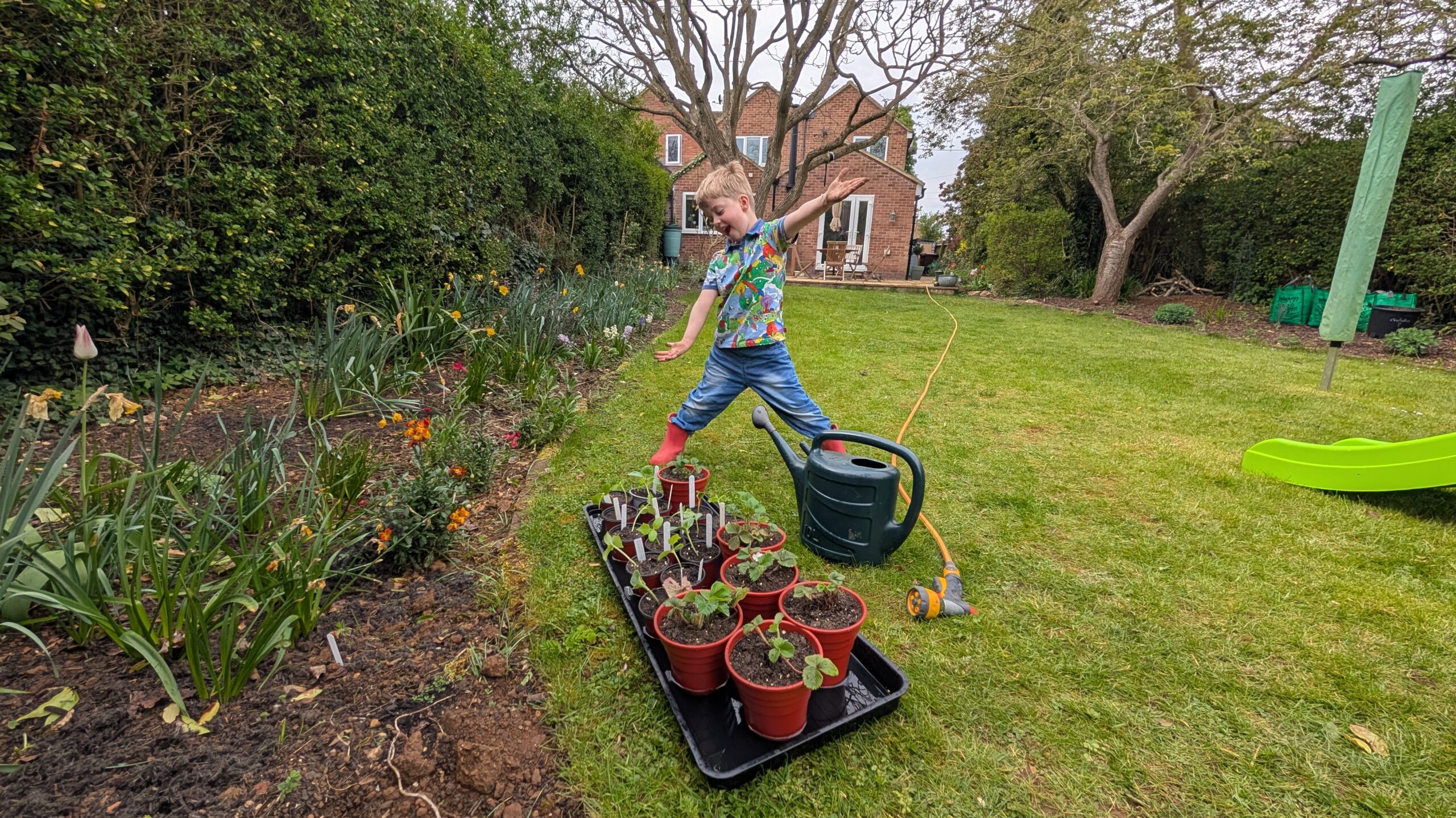 April in the Garden: Sunshine, Seedlings, and Little Helpers